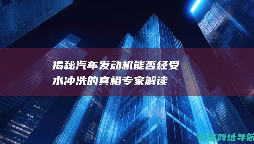 揭秘汽车发动机能否经受水冲洗的真相：专家解读与注意事项 (揭秘汽车发动机的秘密)