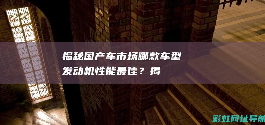 揭秘国产车市场：哪款车型发动机性能最佳？ (揭秘国产车市场的方法)