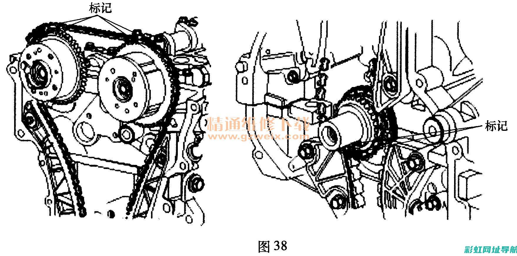 发动机正时图详解：工作原理与实际操作指南 (发动机正时图大全)