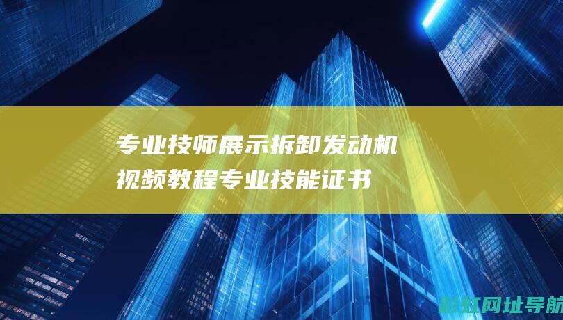 专业技师展示拆卸发动机视频教程(专业技能证书b级是什么)